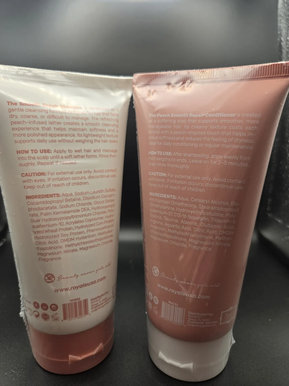 Rescue Smooth Repair Peach Shampoo - Peach